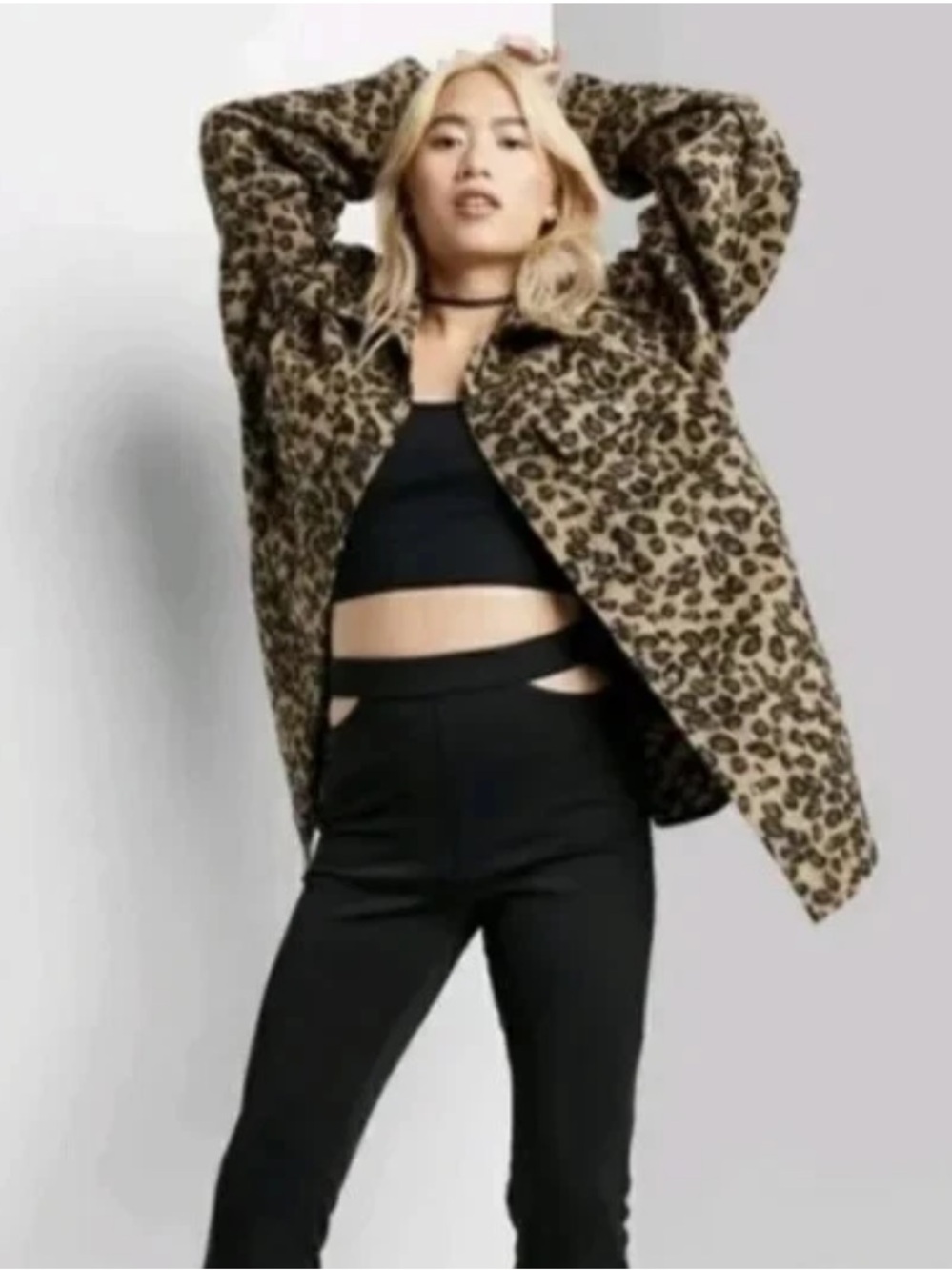 Wild Fable Cheetah Print Oversized Shacket